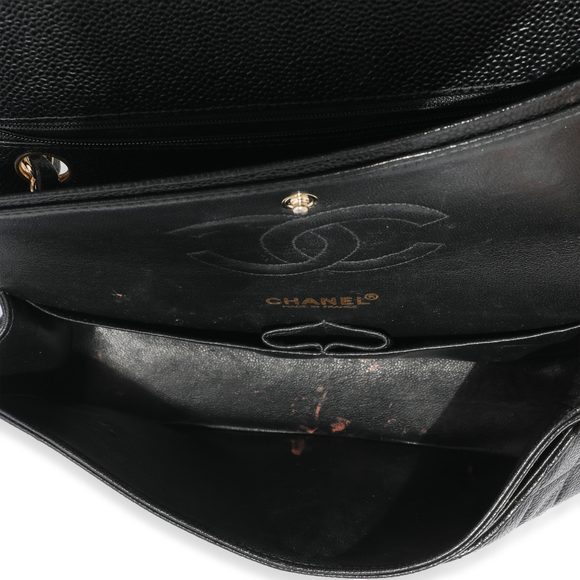 Chanel Black Caviar Medium Classic Flap Bag - Picture 9 of 9
